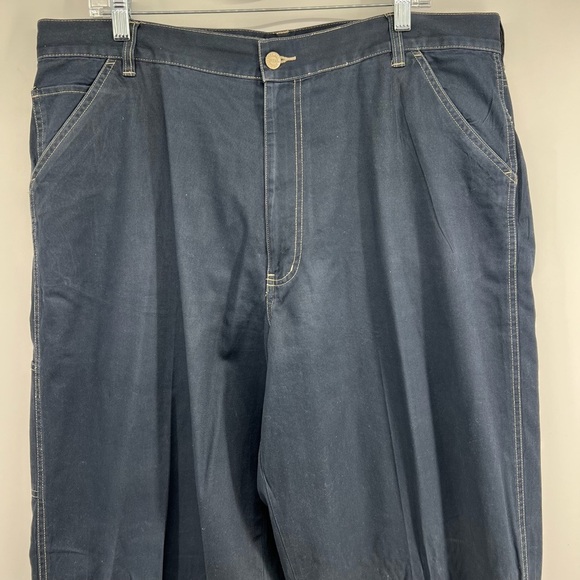 Structure Sz 40 Wide Leg Black Vintage Cargo Pants - Picture 4 of 8